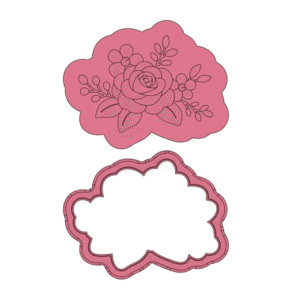 Rose Bouquet Deboss Cookie Cutter