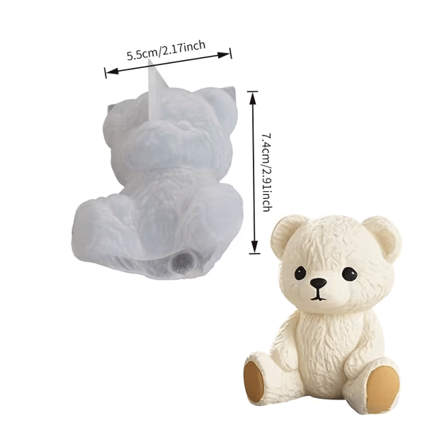 Silicone Adorable Sitting Teddy Bear Mould - Image 2