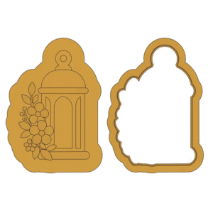 Floral Lantern Deboss Cookie Cutter