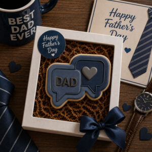 Alternative view of Love Dad Speech Bubble Deboss Cookie Cutter