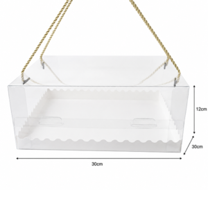 Alternative view of Cake Carrier Box With Rope 30cm Pack of 5