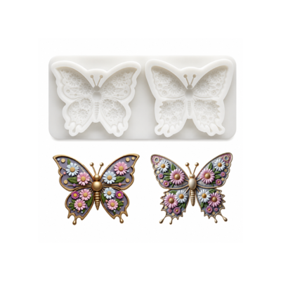 Silicone Floral Butterfly Mould