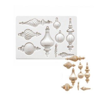 Silicone Large Ornamental Baubles Mould