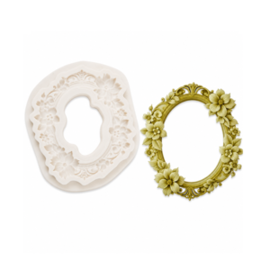 Silicone Victorian Floral Frame Mould