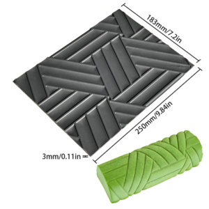 Alternative view of Silicone Geometric Pattern Texture Mat