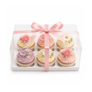 Display 6 Cupcake Box Pack of 10