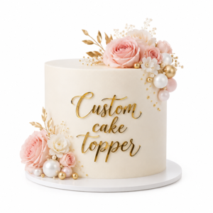 Custom Cardstock Cake Topper