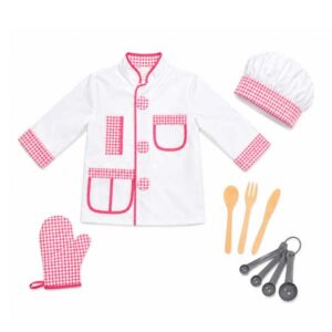 Kids Chef Dress-Up Set Red & White