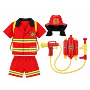 Kids Firefighter Complete Dress-Up Set – Medium