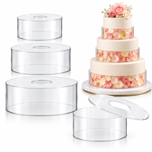 Acrylic Fillable Cake Tier Set of 4