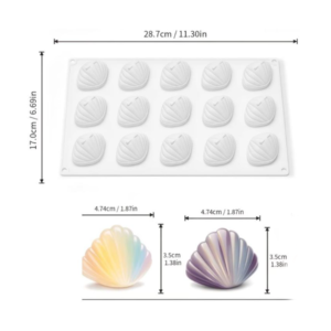 Alternative view of Silicone Mermaid Shell Dessert Mould