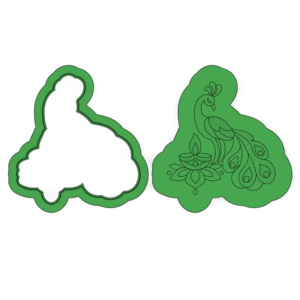 Diwali Peacock Deboss Cookie Cutter