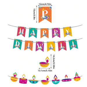 Alternative view of Diwali Party Banner Set 2
