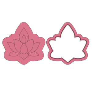 Lotus Flower Deboss Cookie Cutter