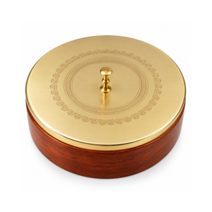 Wood & Brass Spice / Roti Box